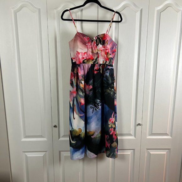 Anthropologie Corey Lynn Calter Watercolour Dress Size 2P - Picture 4 of 9
